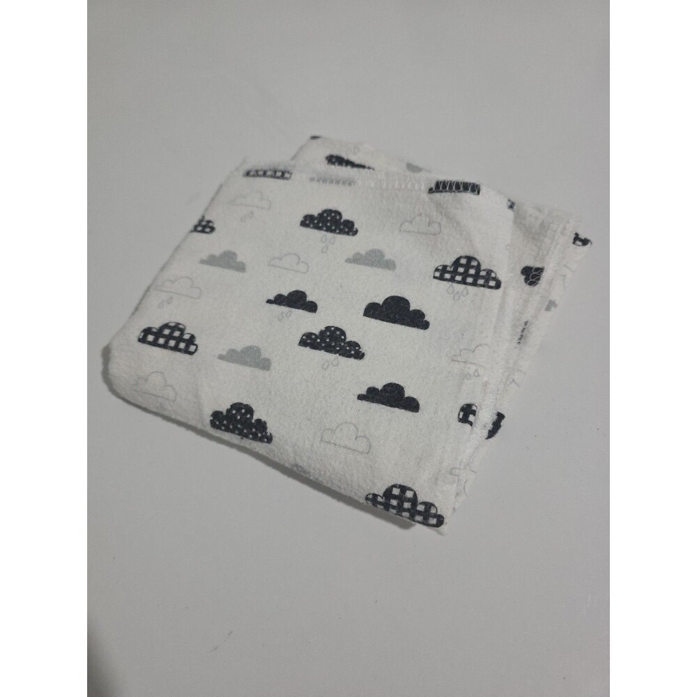 NWOT - HB Blue Clouds Baby Blanket 30x30 Inches 100% Cotton